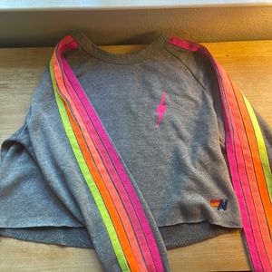 Crop aviator nation crewneck